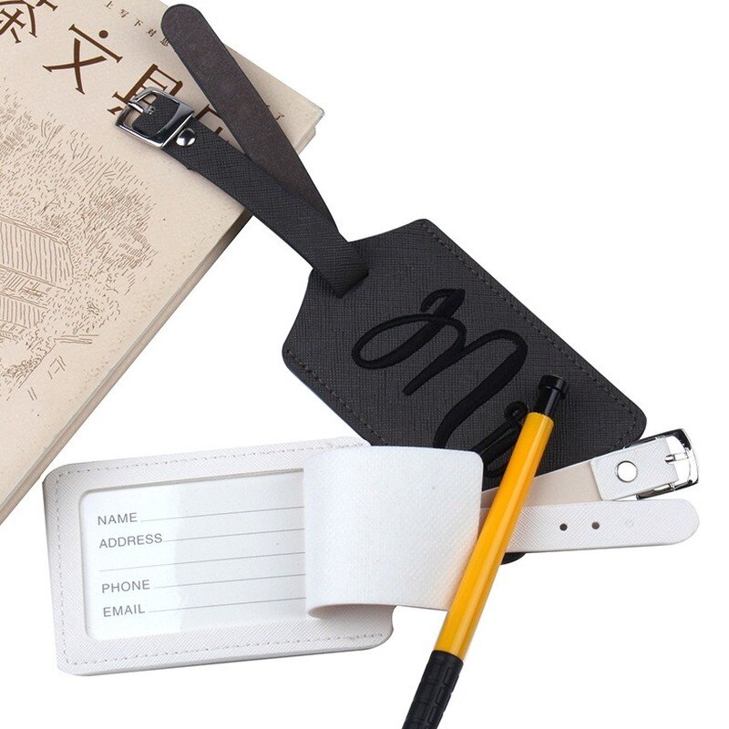 Valigia moda etichette per bagagli borsa pendente ricamo Mr &amp; Mrs accessori da viaggio nome ID indirizzo etichetta di invito VIP di nozze