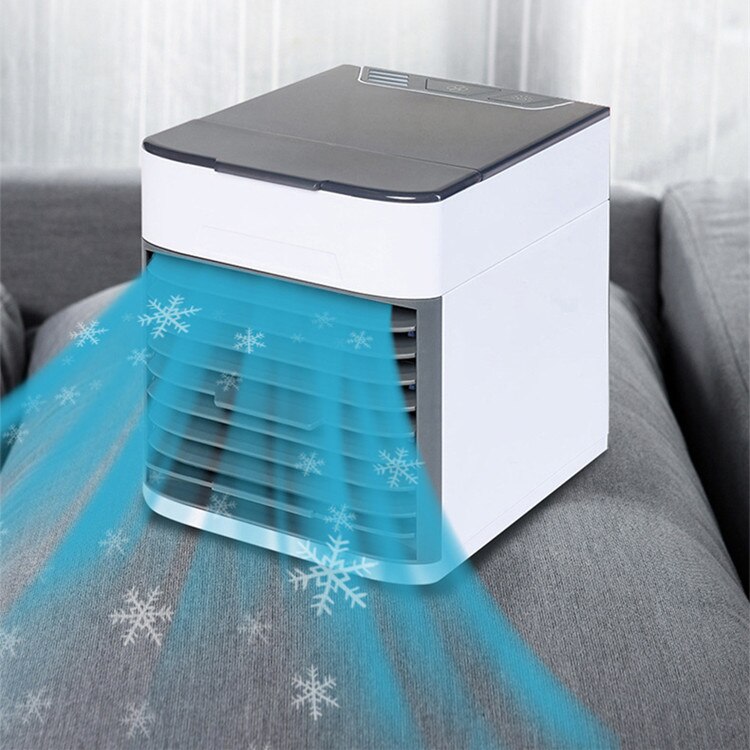 Mini enfriador de aire portátil, tanque de agua de 375ml, 3 velocidades, precio más bajo