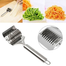 Rustfrit stål spaghetti noodle maker gitter roller docker dej cutter værktøj køkken hjælper diy dej skæreværktøj
