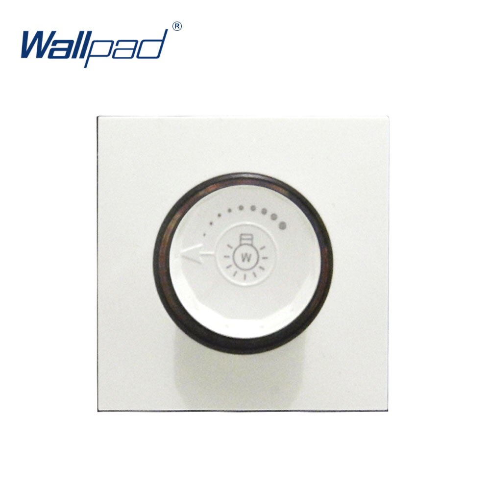 Wallpad Luxury LED Dimmer Switch Outlet Function Key For Wall White And Black Plastic Module Only