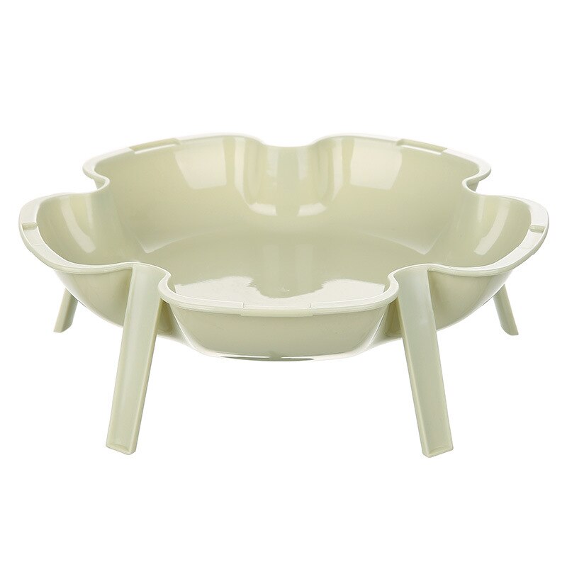 1 Uds., placa de flor superpuesta, olla , plato lateral, vajilla creativa para el hogar, plato pequeño de fruta, plato de postre: Green