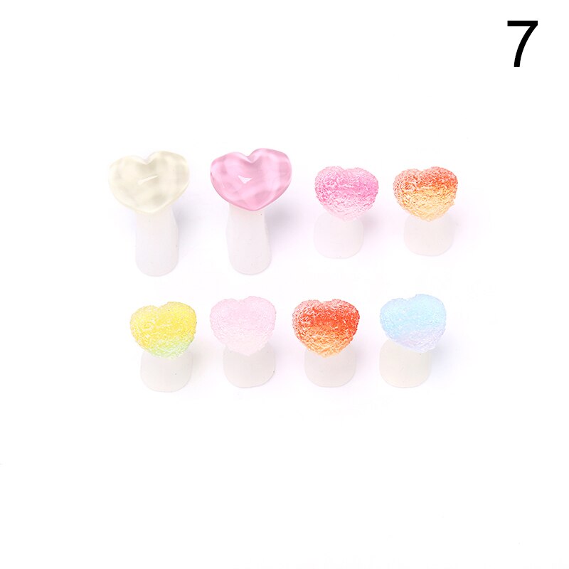 8 stuks zachte siliconen teenspreiders, voet- en vingerverdelers, manicure, pedicure, nagelkunstgereedschap, bloemenhouder, accessoire: G