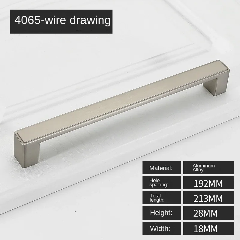 Møbelhåndtak skuffeknotter og håndtak for skap garderobe dørhåndtak i sinklegering 96mm/128mm/160mm/192mm/320mm- hulls deling: Grønn