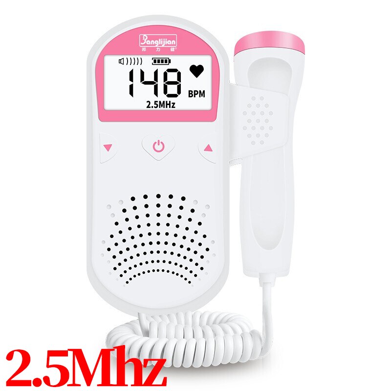 3.0Mhz Doppler Foetale Hartslag Babyfoon Vrouwen Thuis Zwangerschap Baby Foetale Geluid Hartslag Detector Lcd-scherm Geen straling baby heart monitor echo apparaat baby dopler baby echo baby monitor pregnant zwangersch
