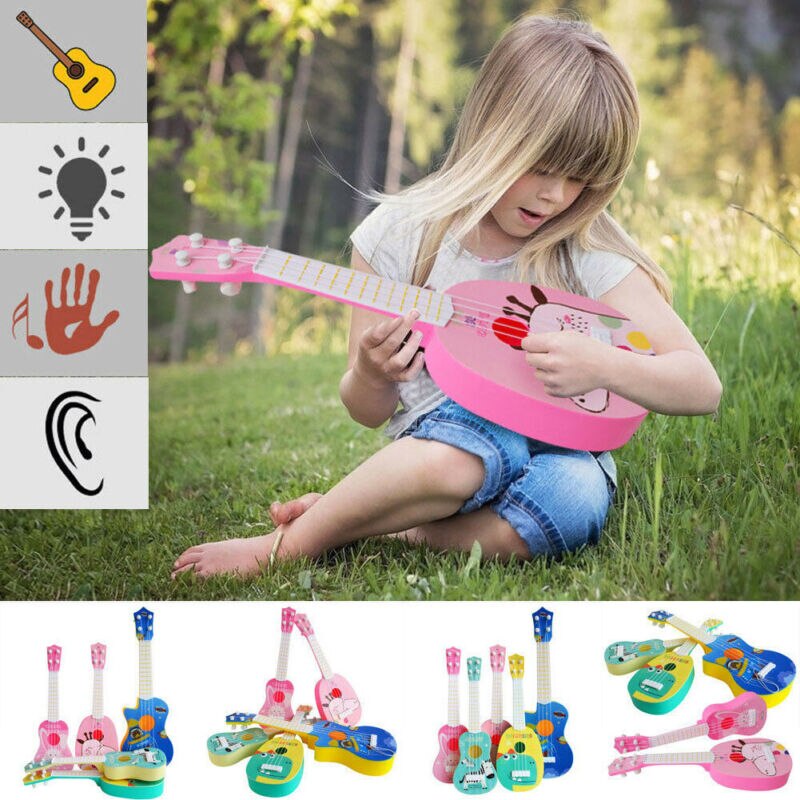 Musical Instrument Animal Musical Guitar ukulele Instrument Children Kid Educational Play Toys School Play Game For Beginners