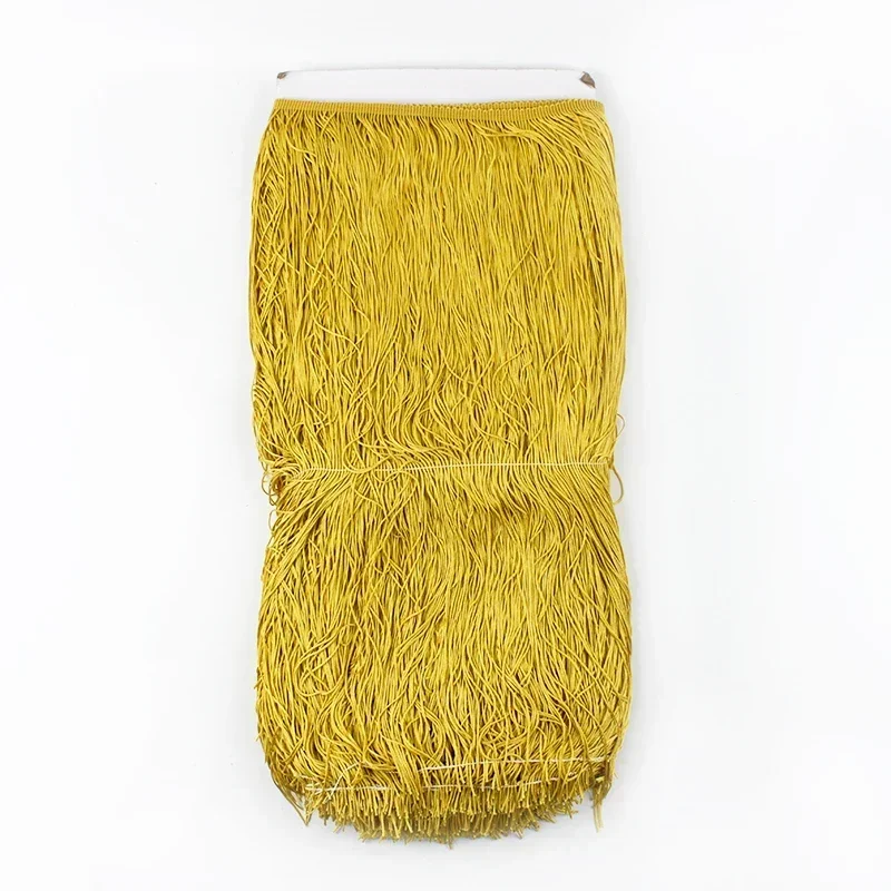 1/2/3M 50Cm Lange Franjes Kant Kwastje Latin Dans Rok Kwasten Fringe Gordijn Veters Trim kledingstuk Decor Trimmen Naaien Accessoire: M / Goud