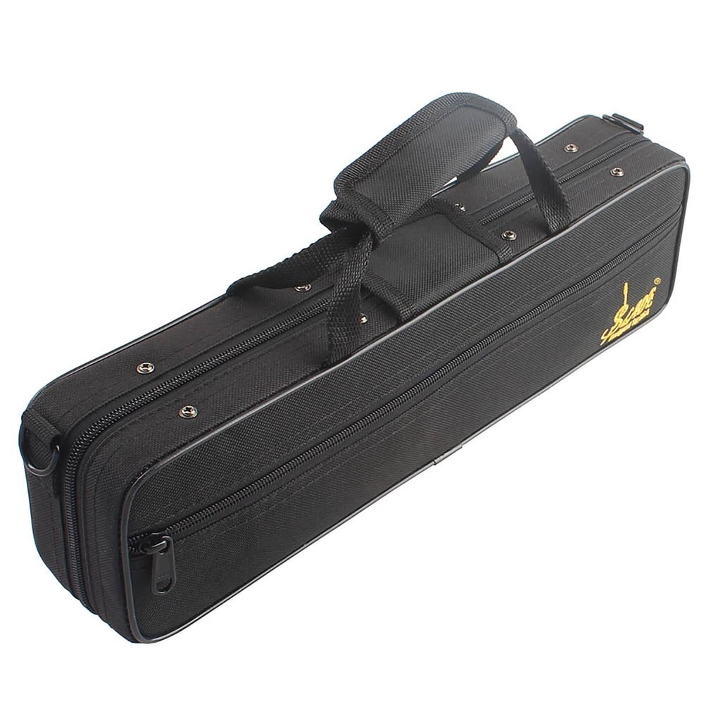 ammoon Flute Case Gig Bag Backpack Box Water-resistant 600D Foam Cotton Padding with Adjustable Single Shoulder Strap