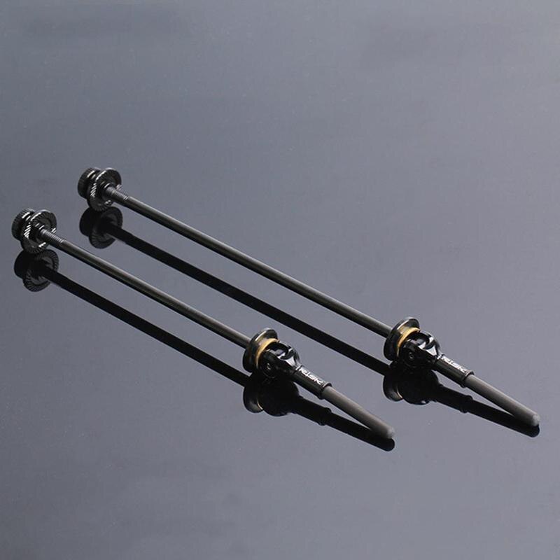 Bicycle quick release rod Mountain bike titanium alloy quick release Carbon fiber titanium shaft quick release rod Road wheel hu