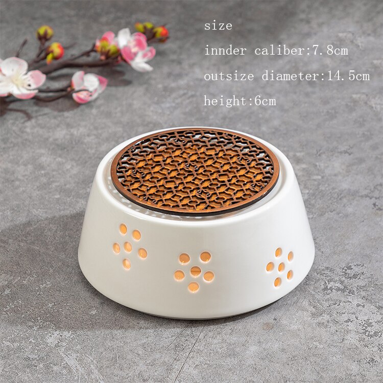 Keramische Thee Kachel Chinese Theewaar Accessoires Tool Thee Warmer Kaars Kachel Thuis Theepot Fair Bekerhouder Kung Fu Thee Kachels craft: A Style
