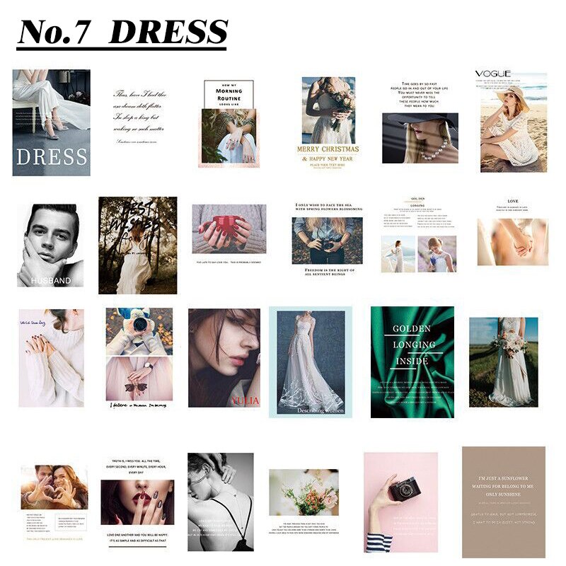 Vogue Magazine Album Photo Material Photography Background Adornment Photo Studio Shoot Take Photograph Backdrop Prop Fotografia: No.7 DRESS