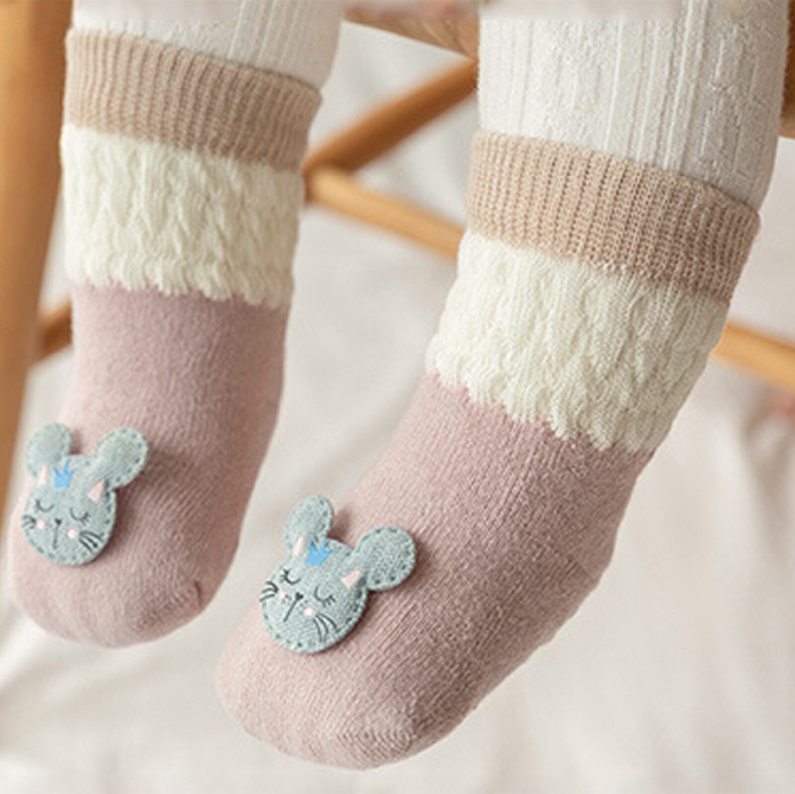 Dessin animé souris imprimer enfants chaussettes infantile bébé garçons filles respirant anti-dérapant chaussettes coton doux printemps été Auttumn bébé chaussettes