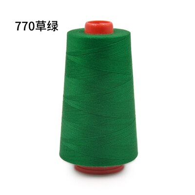 1 Spool 100% Polyester Sewing Thread for Sewing Machine 20S/3 Thicker Than 40S/2 White/Black/Blue/Green 3000 yards: 770 Grass green 20S3