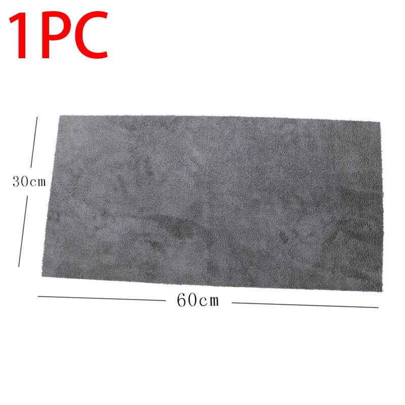 60*30cm autowashanddoeken 450/800 gsm multifunctionele handdoek voor autodetailing dikke autoreiniging superabsorberende droogdoek: 1 stuk 60 x 30cm / 800 gsm
