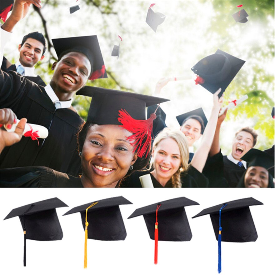 College Adjustable Bachelor Hat Graduation Cap Adult Children Universal Graduation Cap Fast