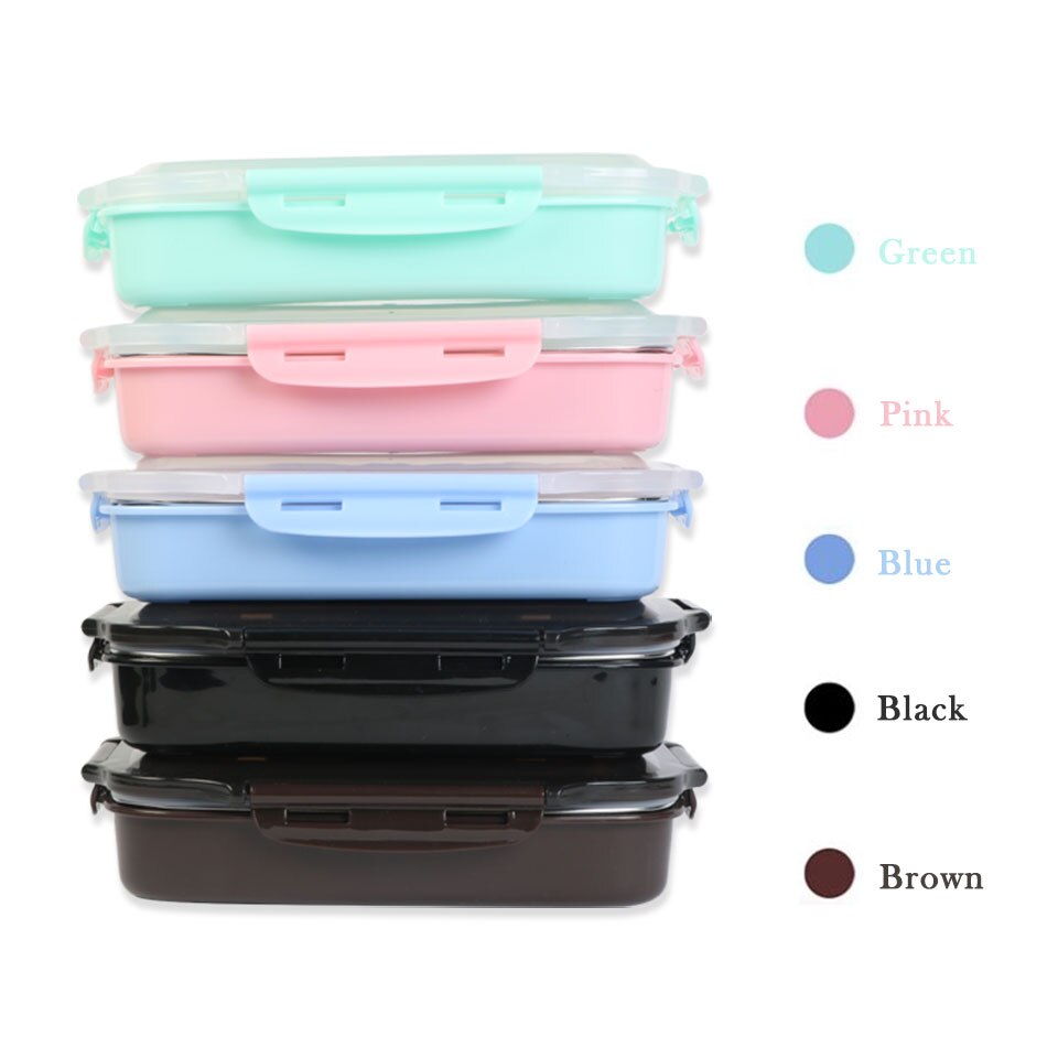 Stainless Steel Lunch Box Boiling Water Heated Food Container School Canteen Office Bento Box Kids Meal Prep Microwavable + Bag