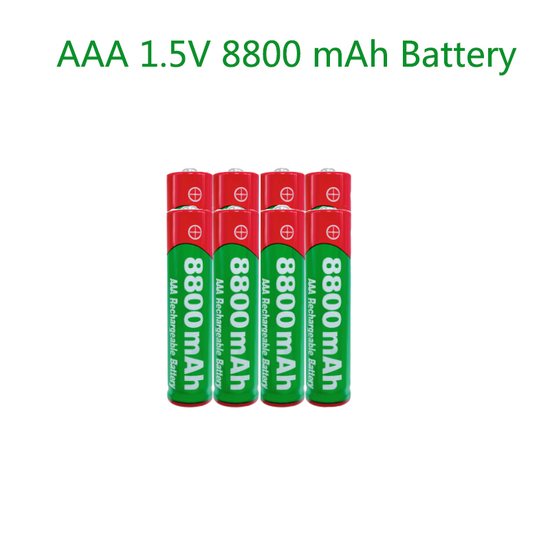 2021New1.5V AAA rechargeable battery 8800mAh AAA 1.5V Alkaline Rechargeable battery for led light toy MP3