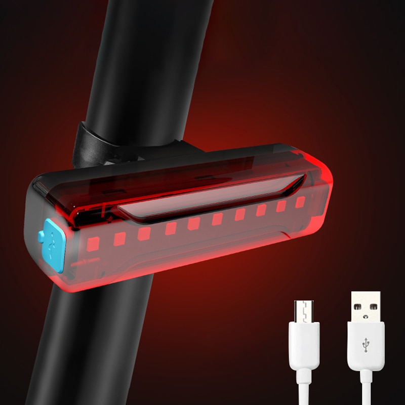 Usb Oplaadbare Fiets Achterlicht Waterdichte Mtb Racefiets Achterlicht Hoge Zichtbaarheid Rode Led Achterlicht Fietsen Terug Lantaarn