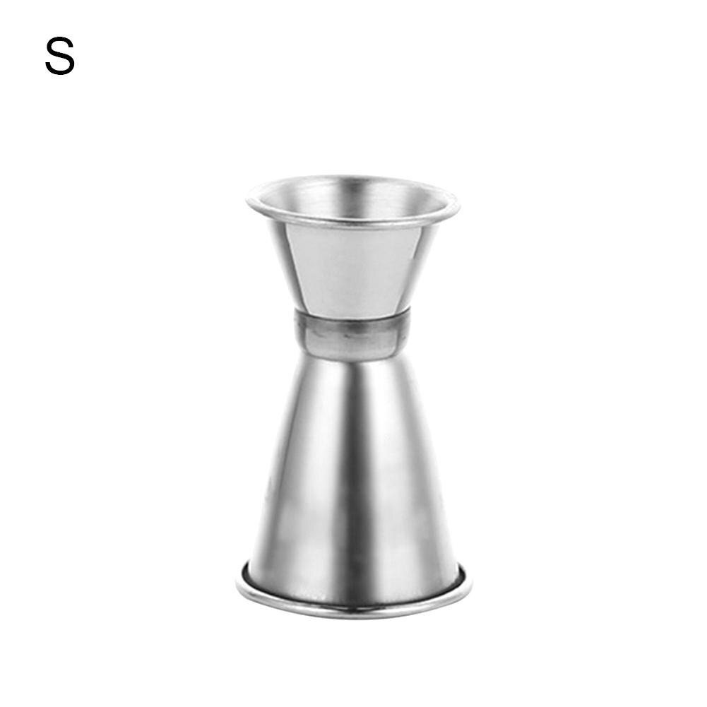 1PCS Stainless Steel Slim Double Jigger Cocktail Measuring Jigger Liquor Mearing Cup Martini for Measuring Tools Bar equipment: S