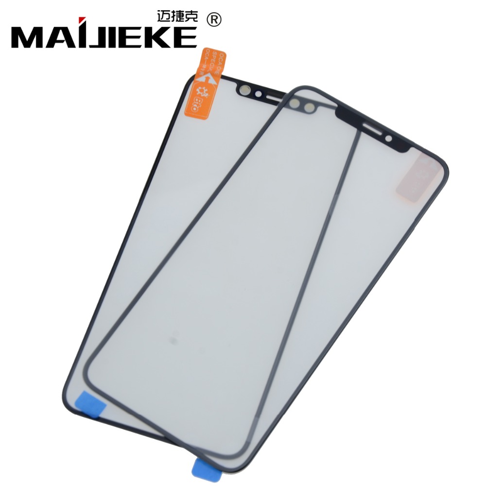 2PCS Original LCD Screen Front Glass with OCA For Apple iPhone X XS Max XR Glass Touch Lens Outer Panel Repair Replacement