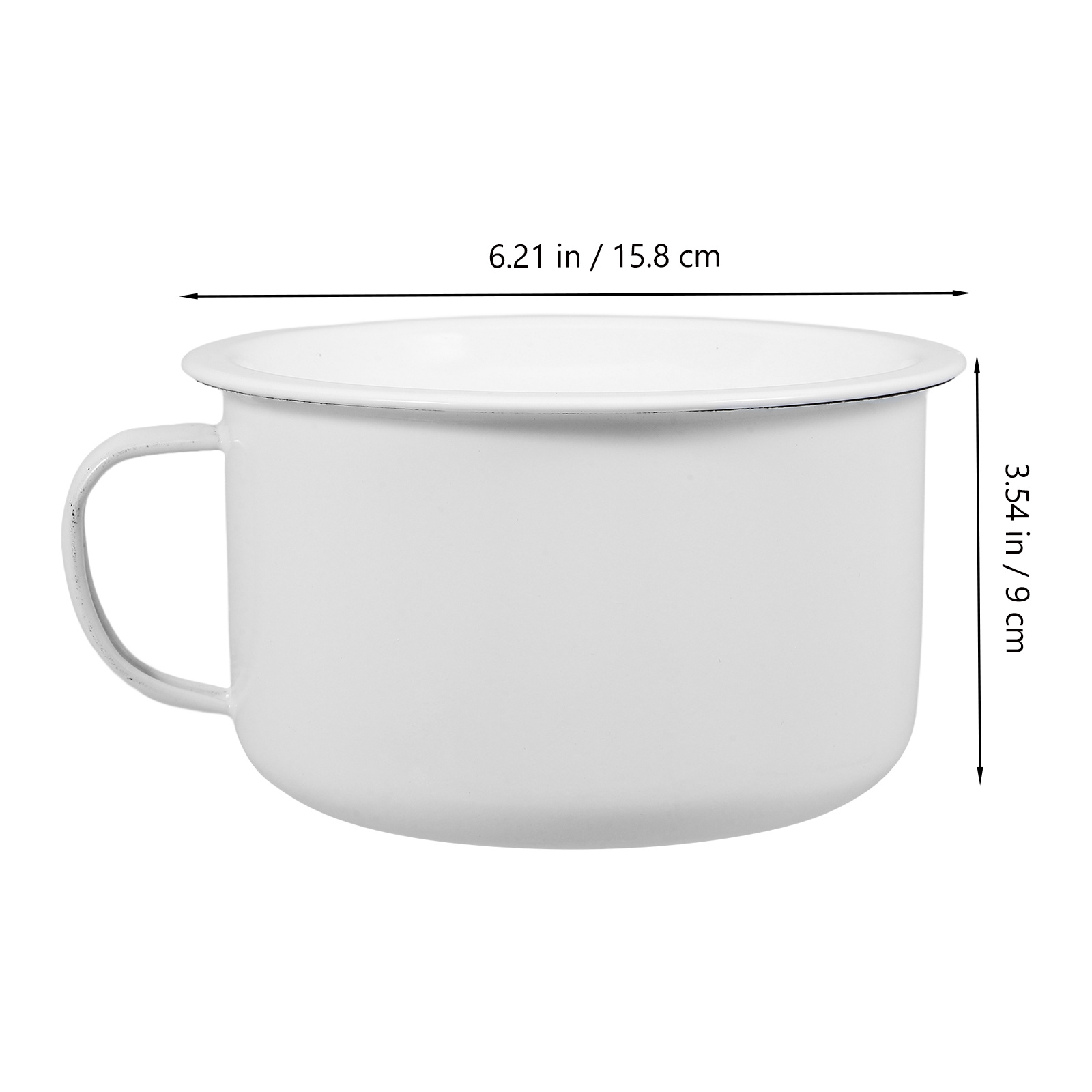 1pc emaljerede nudelskåle fortykket retro kinesisk stil suppe-risskål til køkken, servering af mad, blanding af vintage, isoleret hjem