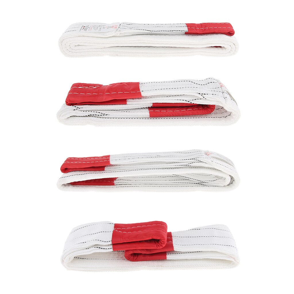 1-4M 3 Ton Lifting Towing Webbing Sling Recovery Strap Rope Thickened Safe