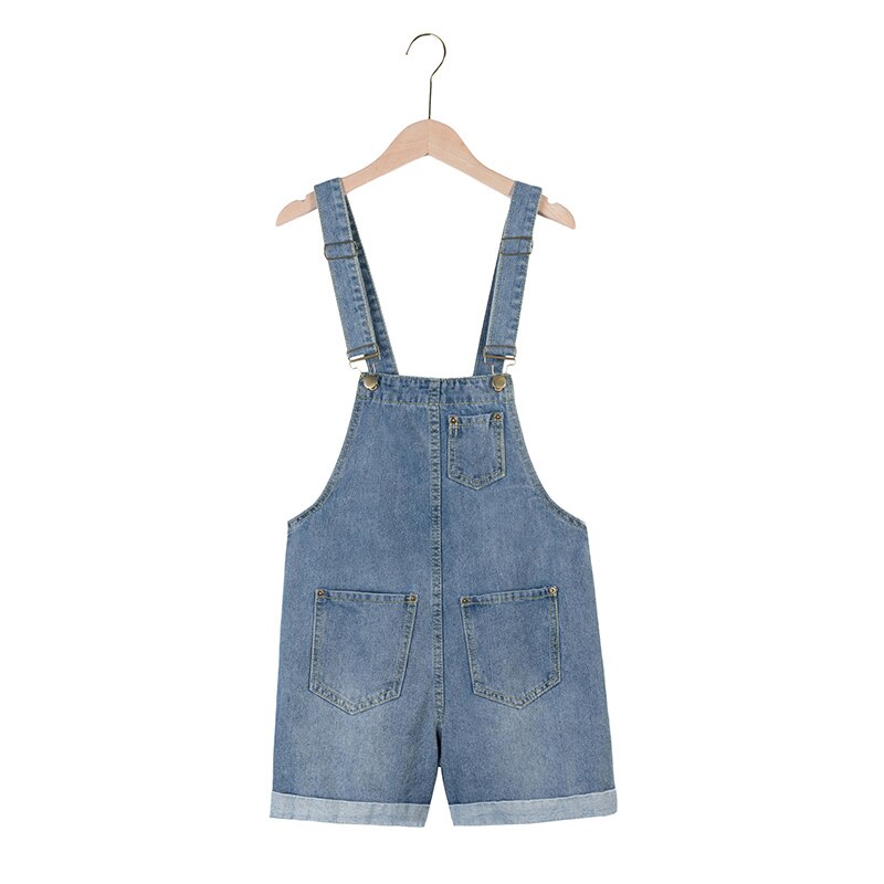 Pregnant Women Summer Suspenders Braces Denim Shorts Jeans Adjustable Strap High Waist Maternity Cotton Overalls Loose Jumpsuits