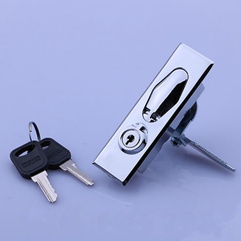 Furniture Cabinet Locks Zinc Alloy Flat Lead Lock Switch Cabinet Door Net Cabinet Door Metering Lock Home Improvement