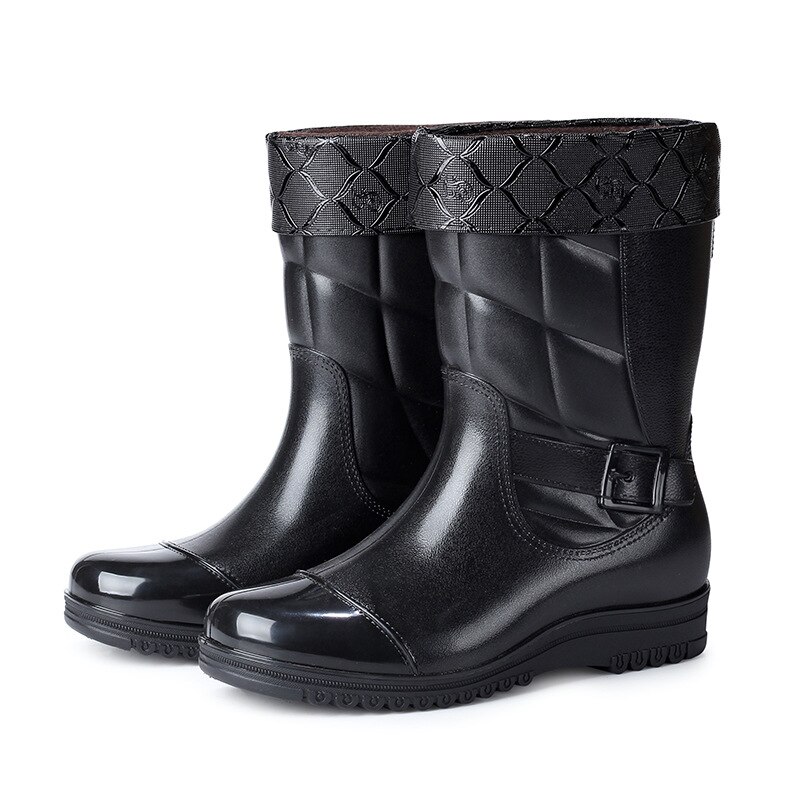 Botas para hombre impermeables Wellington Garden Wellies Yard Mucker, botines para lluvia, nuevas, negras, C309: 1 / 43
