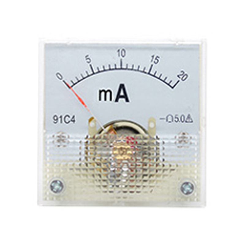 91C4- mA DC puntero tipo miliamperímetro 1mA 5mA 10mA 50mA 100mA 200mA 300mA 500mA placa mecánica analógica amperímetro de mesa