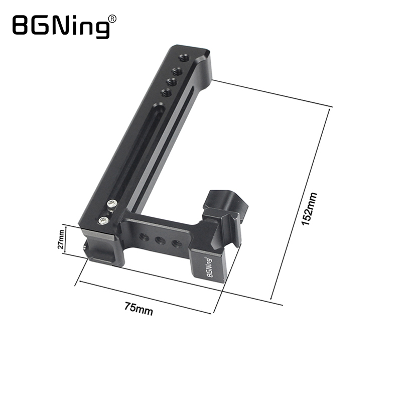 Bgning Universele Camera Handvat Nato Rail Kaas Top Hand Grip Met Koud Schoen Arri Mount Voor Camcorder Monitor Dslr Slr kooi Rig: Handle