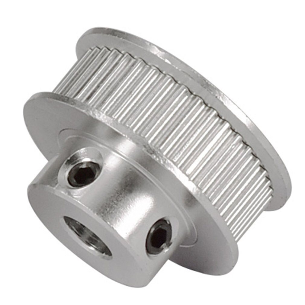 GT2 Aluminum Alloy Timing Belt Pulley With 60 Teeth 6.35MM Timing Belt Width For 3D Printer 6.35mm Wide Timing Belt