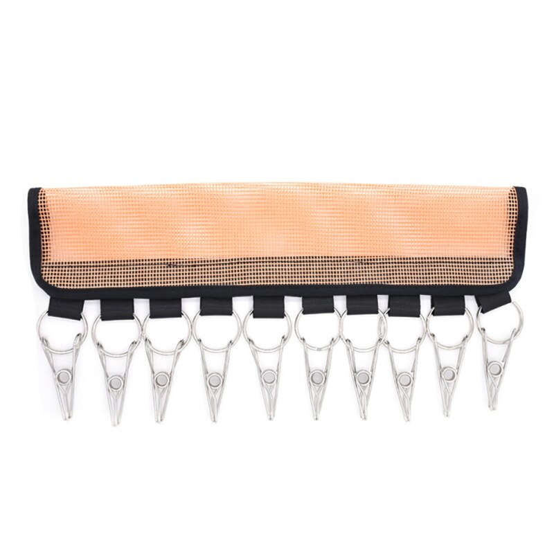 Hotsale bærbar indendørs kasket arrangør bøjle 10 baseball caps holder hatte organizer til skab hogard: Orange