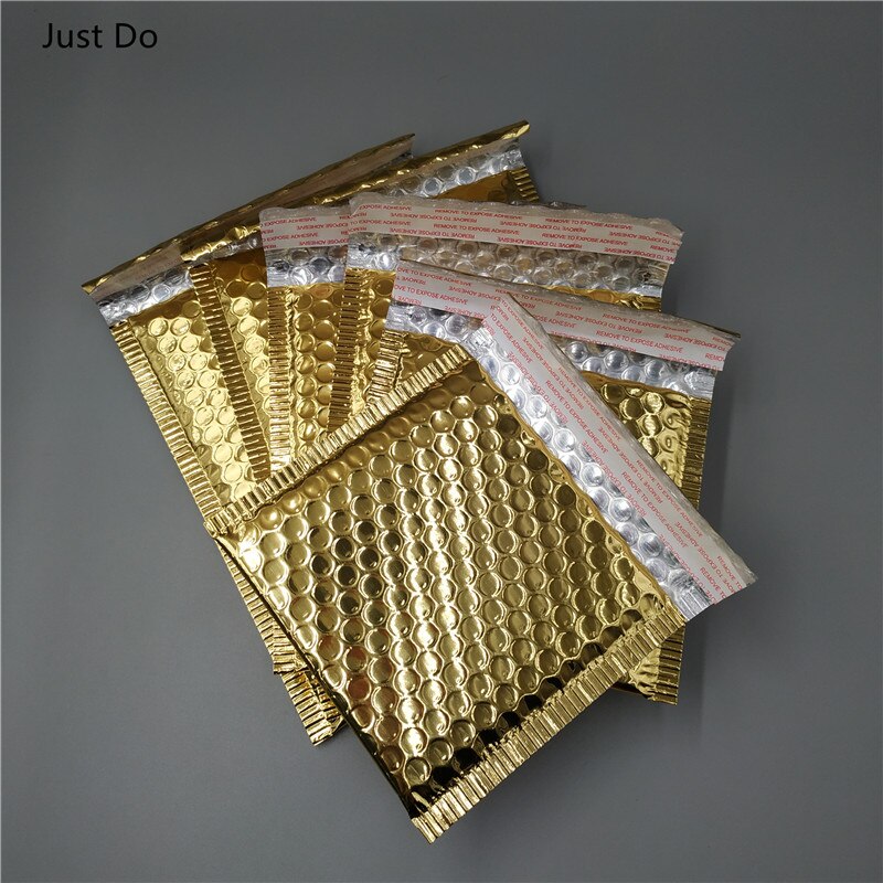 15*13cm 20pcs Gold padded envelopes bubble mailers Metal bubble mailers for and packing Envelope Bags