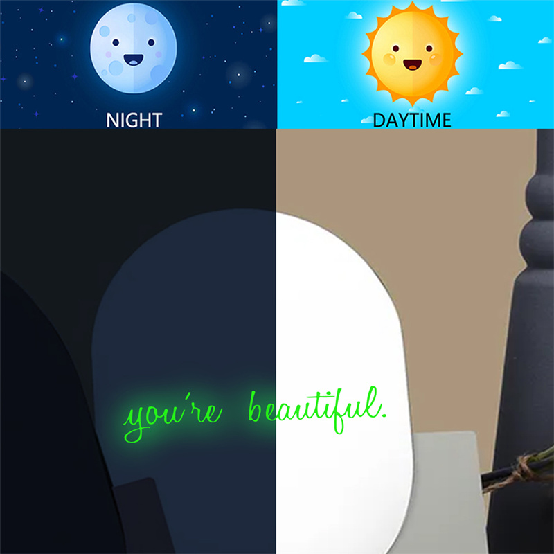 Glow in The Dark Inspirational Quotes Decals Motivational Luminous Stickers Positive Poster for Kids Living Room Wall Art Decor