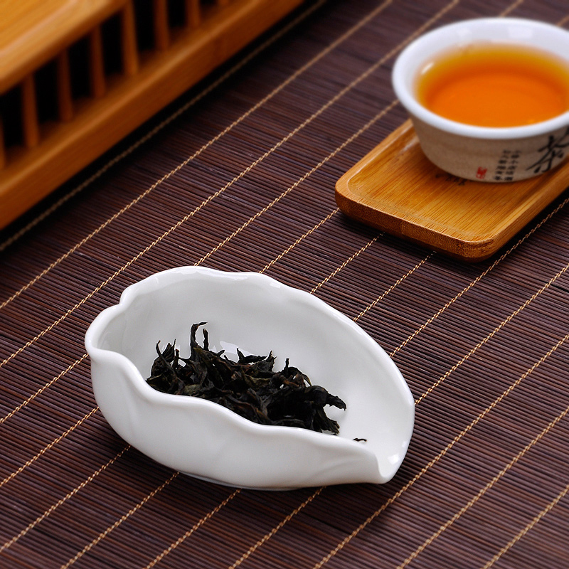 Juego de té Kung Fu de cerámica blanca pura, cuchara de té de porcelana de Jade blanco, té es premiado, bandeja de té, ceremonia de té
