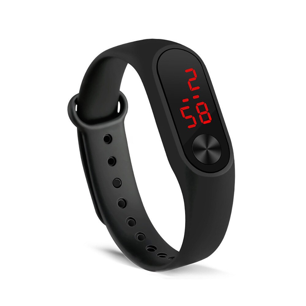 Led-armbanduhr, elektronisches modell für schüler, kinder und #39 , sportuhr mit kalenderfunktion, trendige paaruhr, auf lager: Default Title