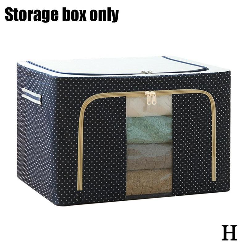 Oxford Fabric Clothes Storage Box Underwear Foldable Organizer Household Laundry Finishing Wardrobe Toy Storage Cabinet: H