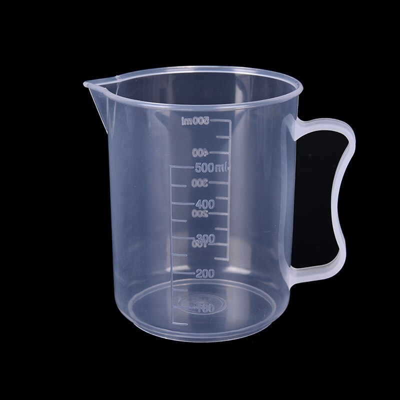 30/50/100/500ml Clear Plastic Measuring Cups with Handle Measuring Cup Tool Kitchen Food Grade Beaker Cooking Baking Accessories