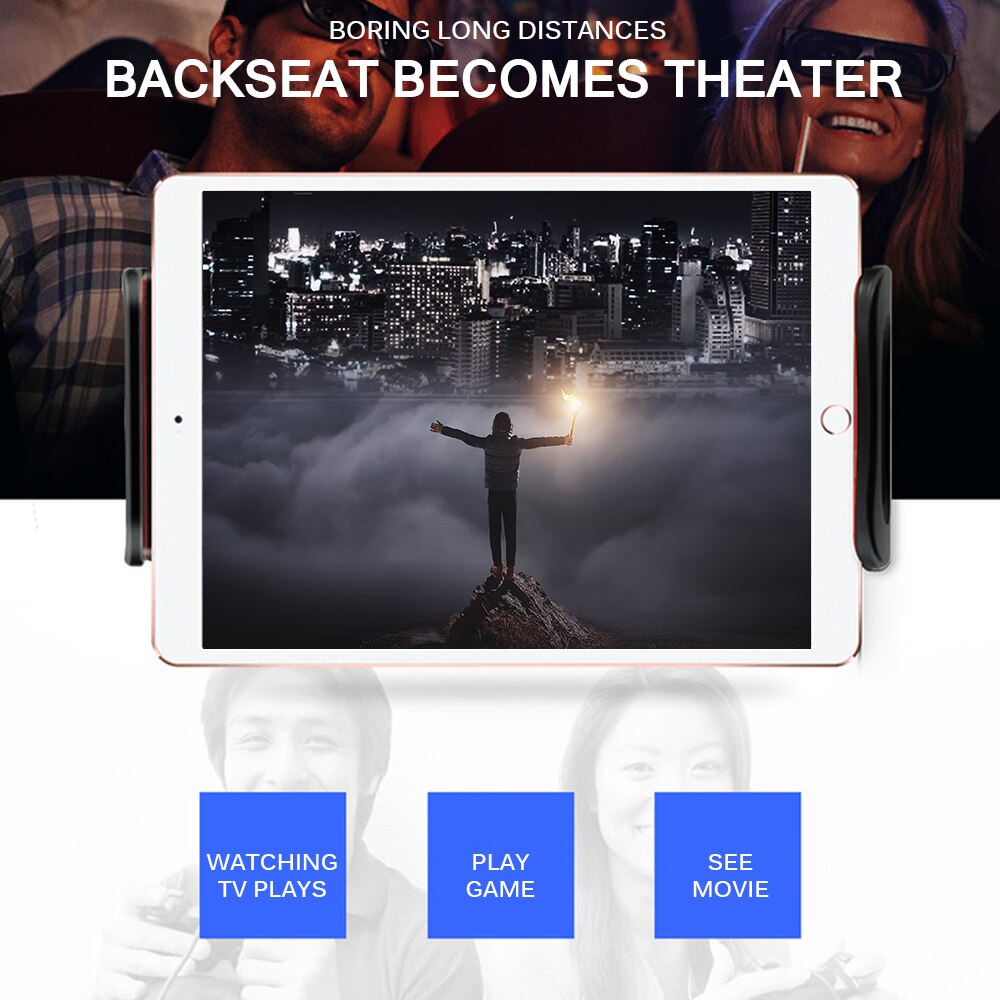Car Seat Back Rear Kussen Tablet telefoon Houder Flexibele Auto Tablet Telefoon Houder voor ipad pro12.9 voor 4-13 inch tablet telefoon mount