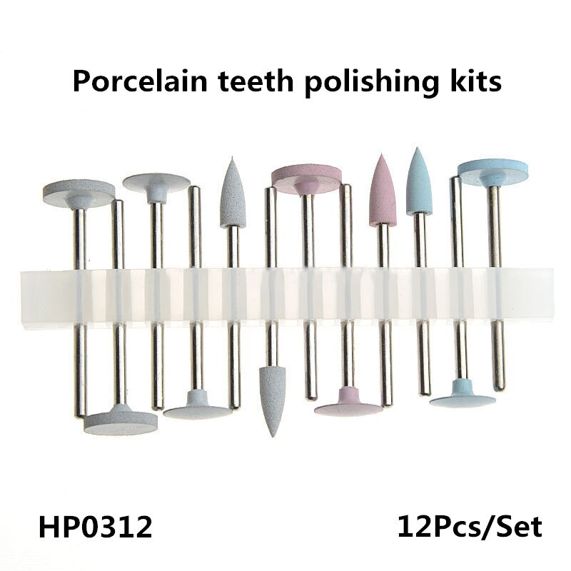 Kit de fraises de polissage acrylique à Base de résine dentaire HP, 8 pièces/ensemble, outil de dentiste rotatif, Instrument de laboratoire dentaire,: D