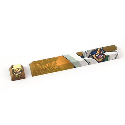 1 Set Five Sides Dye-subbed Space Bar 6.25X 6.25U Spacebar And ESC Keycaps PBT Cherry Profile Keycap For One Piece: Purple