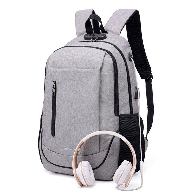 Puimentiui mochila para hombre, mochila para ordenador portátil, mochila de viaje, mochila de gran capacidad para negocios, bolsas de colegio con carga USB