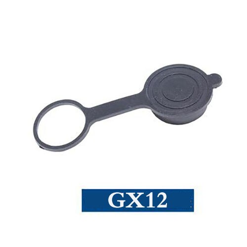 1pcs GX12 GX16 GX20 Aviation Connector Plug Cover Waterproof cover Dust Metal/Rubber Cap Circular Connector Protective Sleeve: Rubber GX12