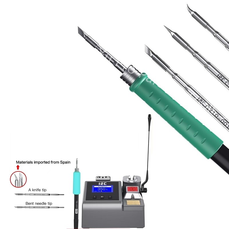 OEM MasterXu i2C C210 001 002 003 Series Soldering Iron Tips Curve Sharp Blade for JBC Original T210 Handle SUGON T36 Welding