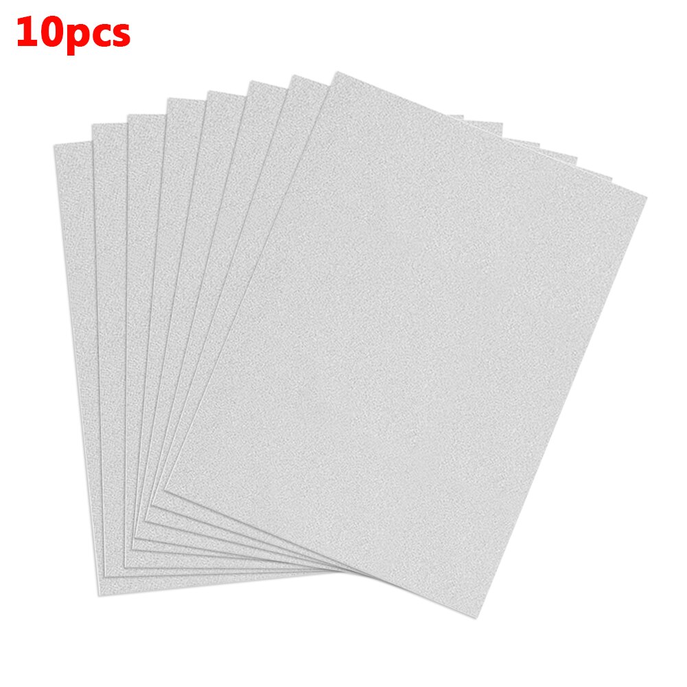 10 stk  a4 glitter skum papir låve håndverk gnistrer papir aktiviteter diy kuttere blits måke håndverk skum papir ark låve: Sølv