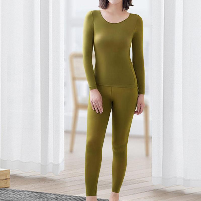 Women's Thermal Underwear Set Winter Warm Base Layer Set Long Underwear Top Bottom Cold Weather Ultra-Soft Long Set Base Layer