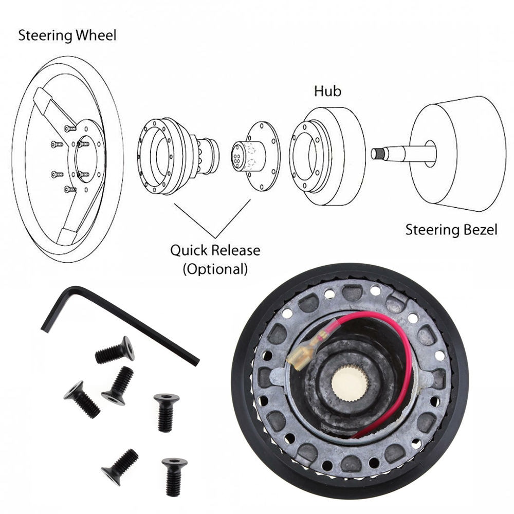Auto Lenkrad Aluminium Chef Bausatz Rennen Hub Ada... Grandado
