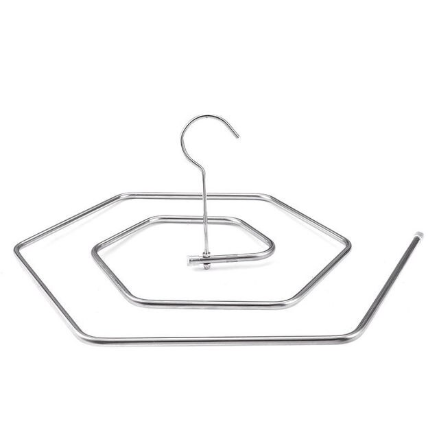 Stainless Steel Blanket Hanger Round Drying Rack Spiral Quilt Sheets Hanger Rotating Rack Clips Save Space Indoor Outdoor Hanger: hexagon rack