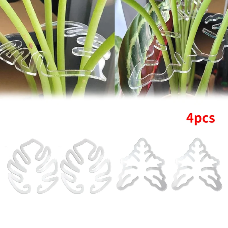 Turtle Shell Bamboo Clamp Set Monstera Grapple Plant Unique Aesthetic Monstera Plant Support Keeps Plants Tame Growing Vertical: grey