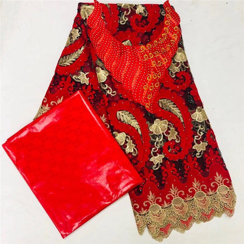 Guinea Brocade Fabric cotton Bazin Riche African Bazin Riche Fabric Top 2.5+2.5 yards: 8
